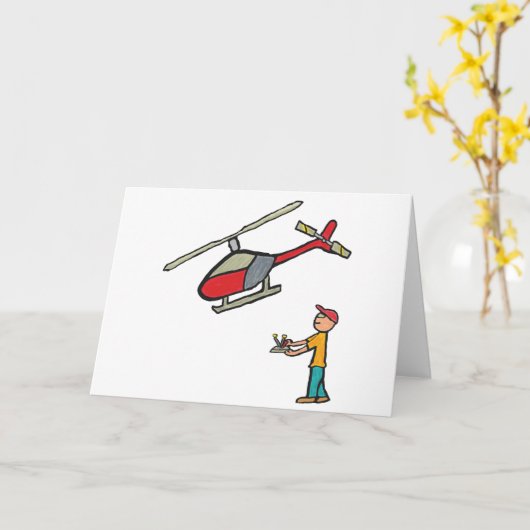 RC Model Helikopter vliegen Kaart (Gele Bloem)