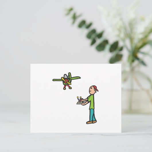 RC-modelvliegtuigvliegen Briefkaart (Staand voorkant)