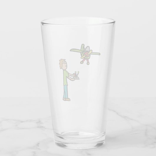 RC-modelvliegtuigvliegen Glas (Achterkant)