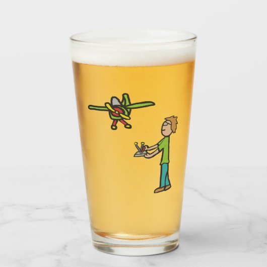 RC-modelvliegtuigvliegen Glas (Voorkant gevuld)