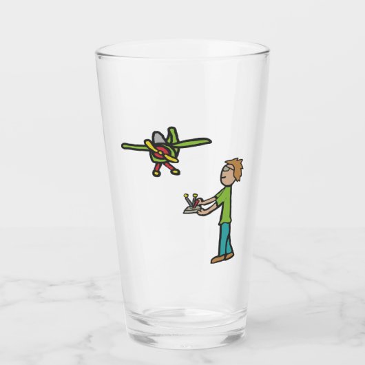 RC-modelvliegtuigvliegen Glas (Voorkant)