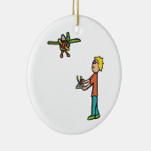 RC-modelvliegtuigvliegen Keramisch Ornament (Rechts)