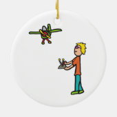 RC-modelvliegtuigvliegen Keramisch Ornament (Achterkant)