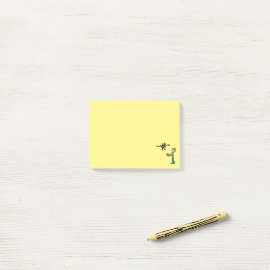 RC-modelvliegtuigvliegen Post-it® Notes (Op bureau)