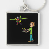 RC-modelvliegtuigvliegen Sleutelhanger (Voorkant)