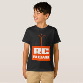 RC Newb Kind zwart Shirt (Oranje Logo) (Voorkant volledig)