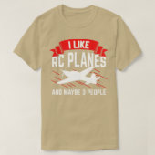 RC Plane afstandsbediening radiobesturing bestuurd T-shirt (Design voorkant)