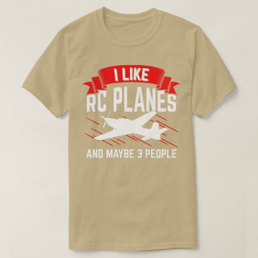 RC Plane afstandsbediening radiobesturing bestuurd T-shirt (Design voorkant)