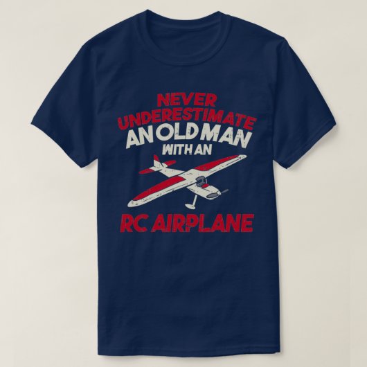RC Plane afstandsbediening radiogolven bestuurd Ca T-shirt (Design voorkant)