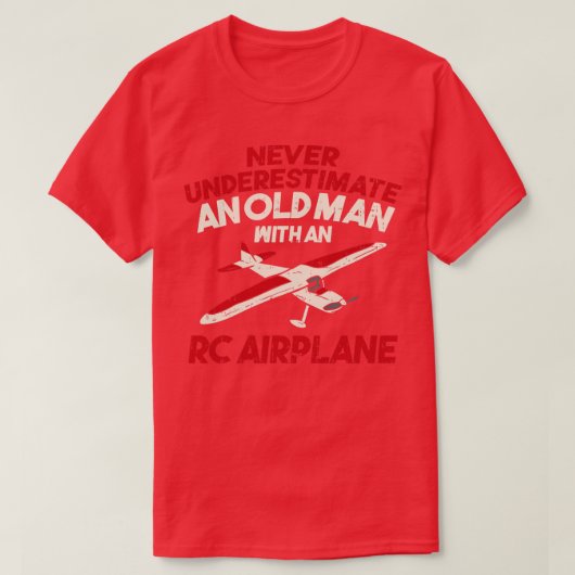 RC Plane afstandsbediening radiogolven bestuurd ca T-shirt (Design voorkant)