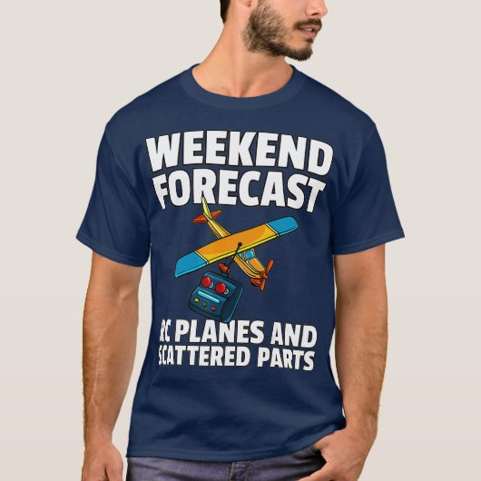 RC Plane Gift For RC Pilot Model Airplane Lover T-shirt (Voorkant)