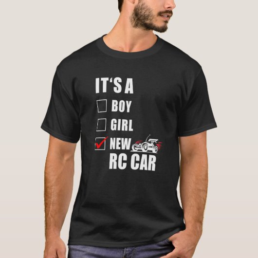 RC-racewagens met afstandsbediening T-shirt (Voorkant)