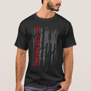 RC Racing Amerikaanse Vlag Afstandsbediening Radio T-shirt