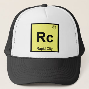 Rc - Rapid City South Dakota Chemistry Symbol Trucker Pet