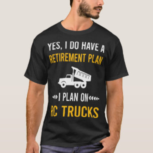 Rc-truck voor gepensioneerden vrachtwagens t-shirt