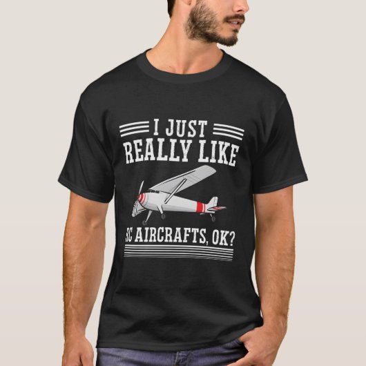RC-vlak RC-Vliegtuig radiogestuurd vliegtuig T-shirt (Voorkant)