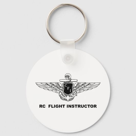 RC-vlieginstructeur Sleutelhanger (Voorkant)