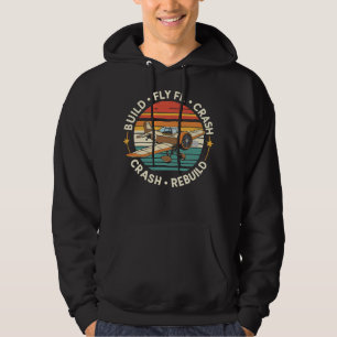 RC-vliegtuig bouwen vliegen crashen herbouwen pilo Hoodie