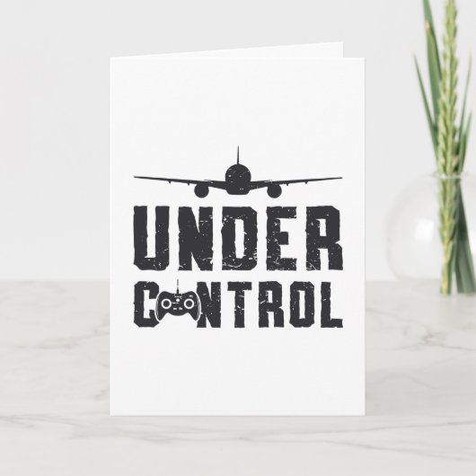 RC Vliegtuig onder controle Piloot Vliegtuig RC Vl Kaart (Voorkant)