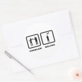 RC-vliegtuig Ronde Sticker (Envelop)