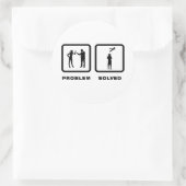 RC-vliegtuig Ronde Sticker (Tas)