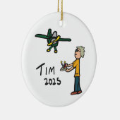 RC Vliegtuig - Tim Keramisch Ornament (Rechts)