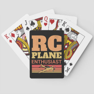 RC Vliegtuigliefhebber Afstandsbediening Vliegtuig Pokerkaarten