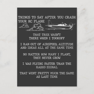 RC Vliegtuigpiloot — Hobby-vliegtuiglover Briefkaart