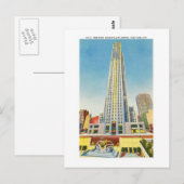 RCA Building, Rockefeller Center, New York Briefkaart (Voorkant / Achterkant)