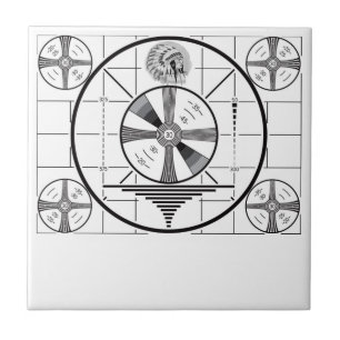RCA Indian Head Test Patroon Tegeltje