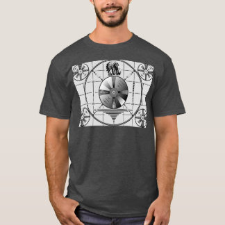 RCA-testpatroon met standaard Amerikaans T-shirt