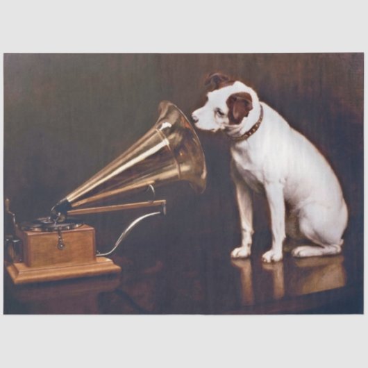 RCA Victor Dog debetpapier Tissuepapier (Voorkant)