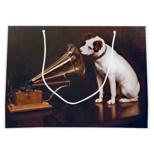 RCA Victor Dog Gift Bag Groot Cadeauzakje (Voorkant)