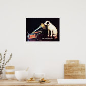 RCA Victor Zijne Masters Voice of Francis Barraud Poster (Keuken)