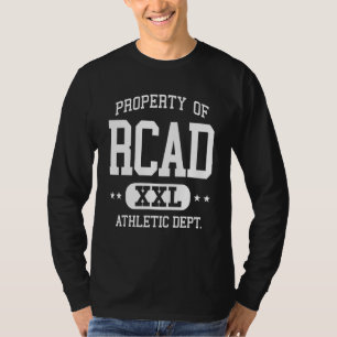 RCAD Retro Afdeling Atletiek Eigendommen T-shirt