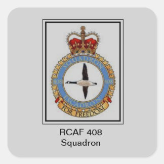 RCAF 408 VIERKANTE STICKER