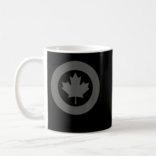 RCAF Royal Canadian Air Force Roundel Maple Leaf L Koffiemok (Links)
