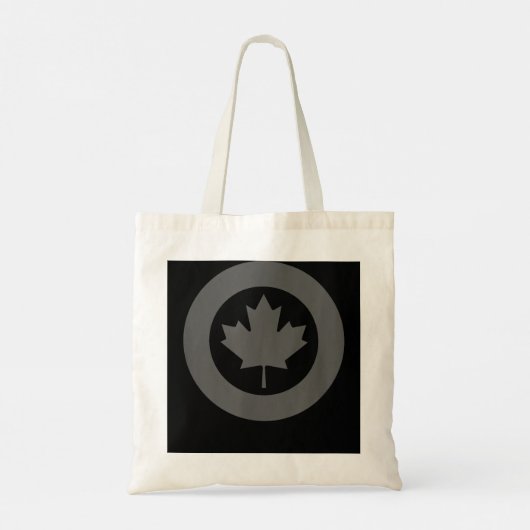 RCAF Royal Canadian Air Force Roundel Maple Leaf L Tote Bag (Achterkant)