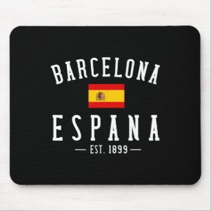 Rcelona Espana Spanje Est. Souvenir Vlag Kaart Vak Muismat