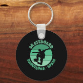 Rcelona Skateboarder Urn Skateboarden  Sleutelhanger (Voorkant)