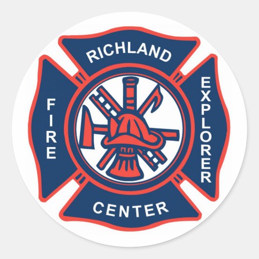 RCFE-sticker - 1,5 inch Ronde Sticker (Voorkant)