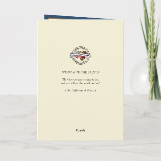 RCIA Confirmation & Holy Communion Feestdagen Kaart (Achterkant)