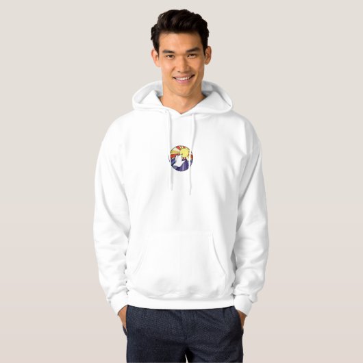RCIA Duif Cirkel op Geel Hoodie (Voorkant volledig)