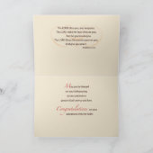 RCIA Gelukwensen, Katholieke, Rode Kaars Kaart (Binnen)