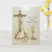 RCIA Voer de bevestiging van de katholieke geloofs Kaart (Gele Bloem)