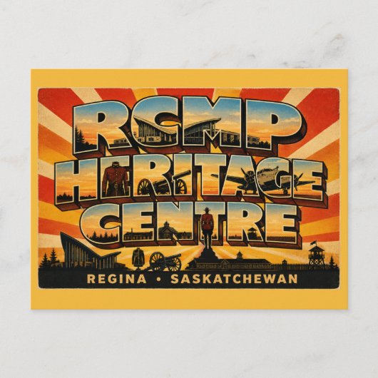 RCMP Heritage Centre Regina Saskatchewan Museum Briefkaart (Voorkant)