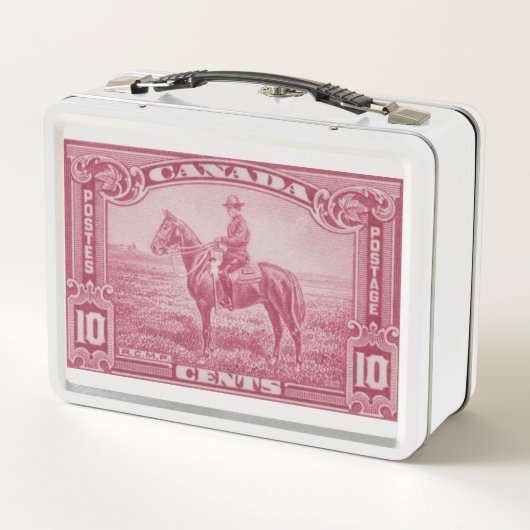RCMP Mountie Metal Lunchbox (Achterkant)