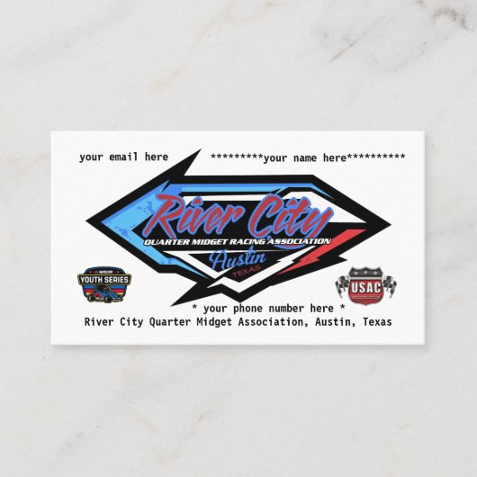 RCQMA-ledenkaart Visitekaartje (Voorkant)