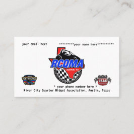 RCQMA Member card Visitekaartje