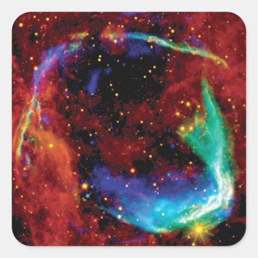 RCW 86 Supernova Remnant - NASA Hubble Space Photo Vierkante Sticker (Voorkant)